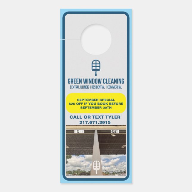 Service Industry Template Door Hanger (Front)