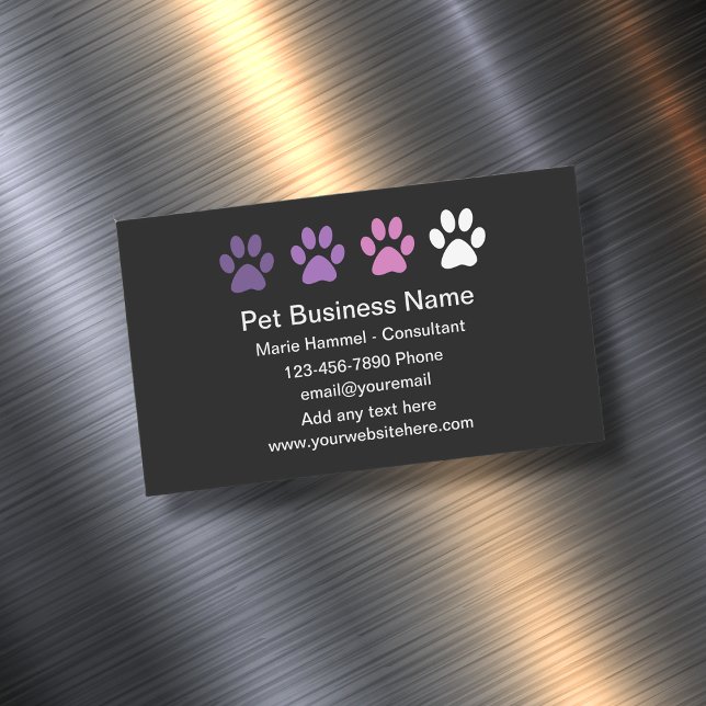 Service simple pour animaux de compagnie Cartes de (Créateur téléchargé)