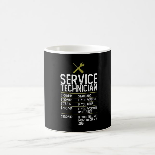 Service Technician Gift Present Idea Coffee Mug (Center)