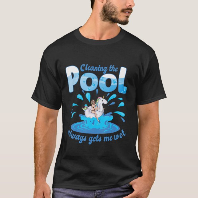 Service technician maintenance and swimming pool c T-Shirt (Front)