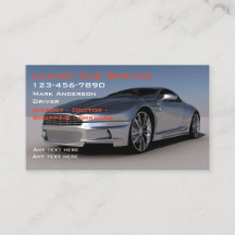 Service Voiture de luxe classique Taxi Carte de vi