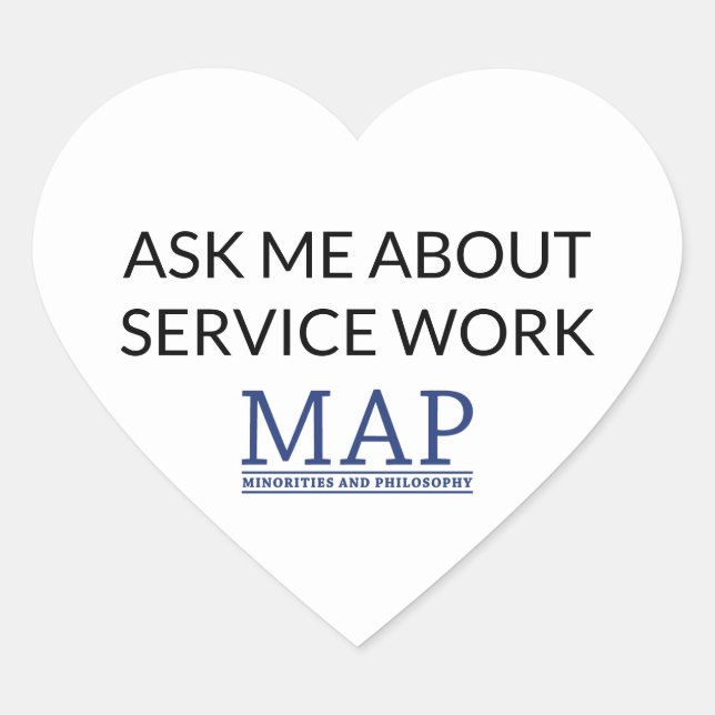 Service Work Heart Sticker (Front)