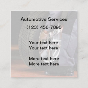 Services automobiles Cartes de visite uniques