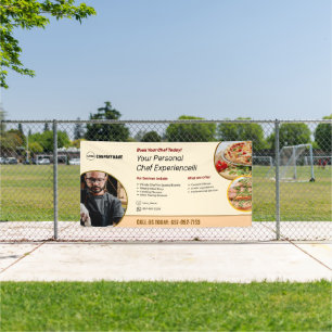 Services de chef privé Bannière personnalisée