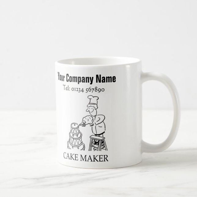 Services de fabrication de gâteaux Mug de dessin (Droite)