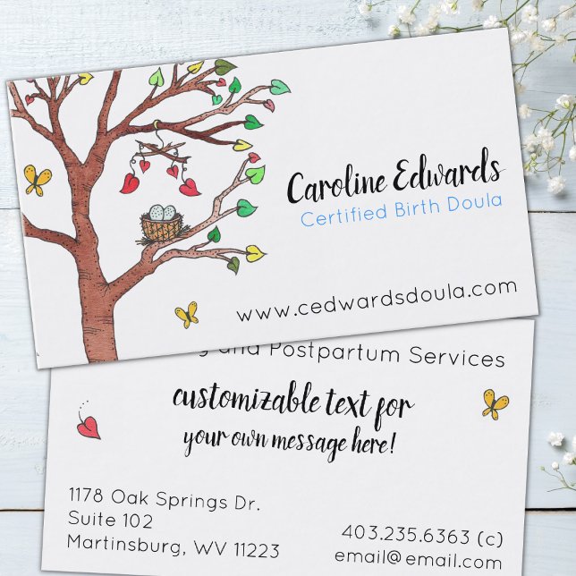Services de grossesse Doula Carte de visite (Créateur téléchargé)