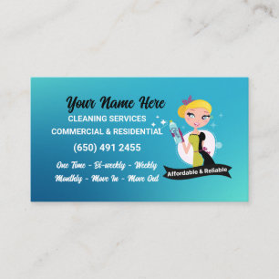 Services de nettoyage des cartes de visite