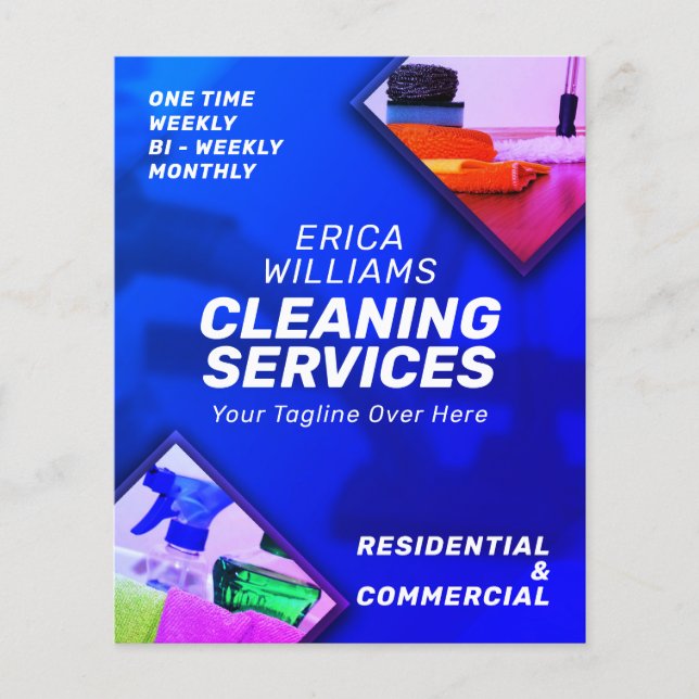 Services de nettoyage moderne prospectus (Devant)