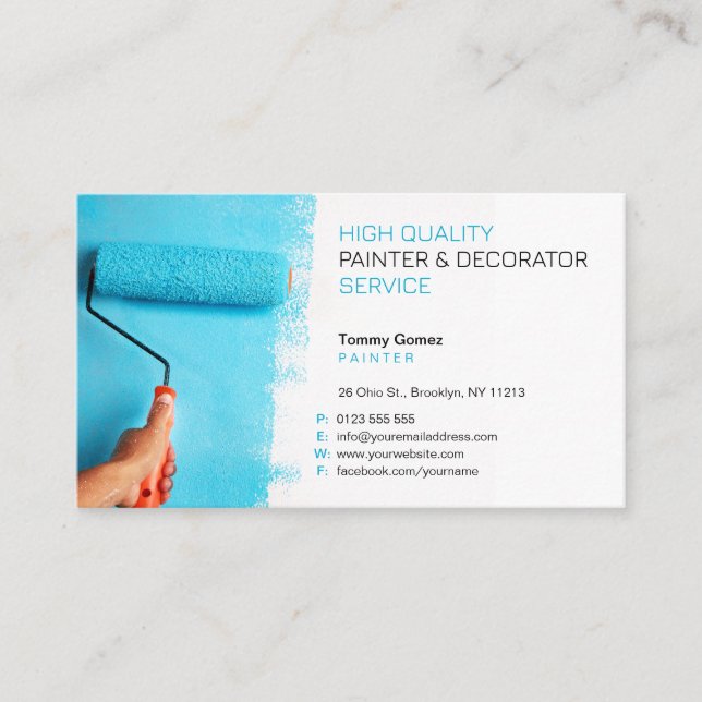 Services de peinture | Carte de visite professionn (Devant)