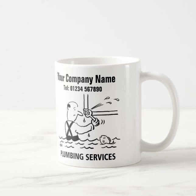 Services de plomberie Cartographie Mug (Droite)