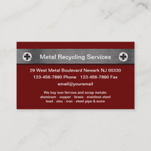 Services de recyclage des métaux Cartes de visite
