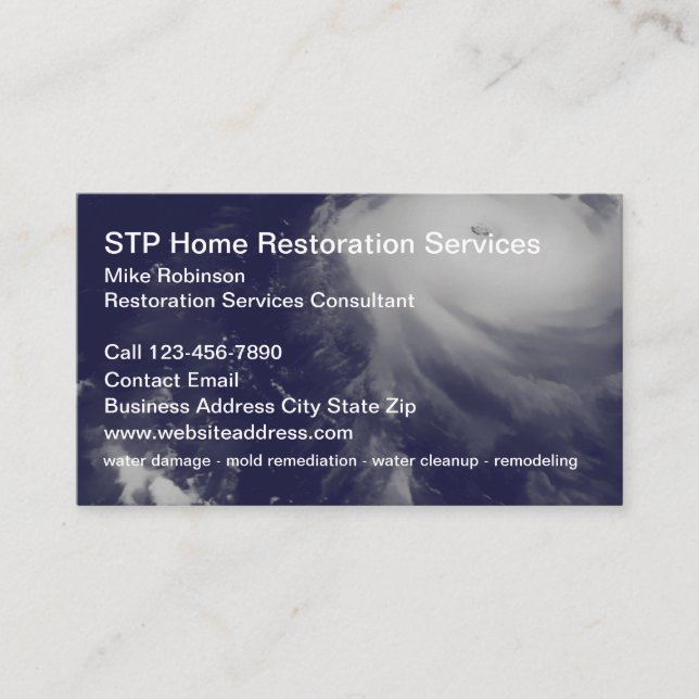 Services de restauration à domicile Cartes de visi (Devant)