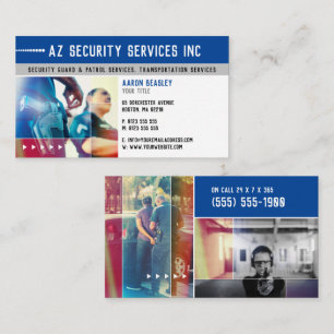 Services de sécurité   Carte de visite de police p
