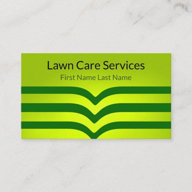 Services de soins de la pelouse Carte de visite un (Devant)
