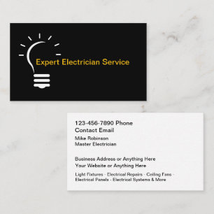 Services d'électricien Nouveaux Cartes de visite u