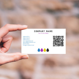 Services d'impression Carte de visite de l'encre C
