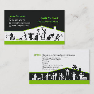Services Handyman, carte de visite d'entretien à 