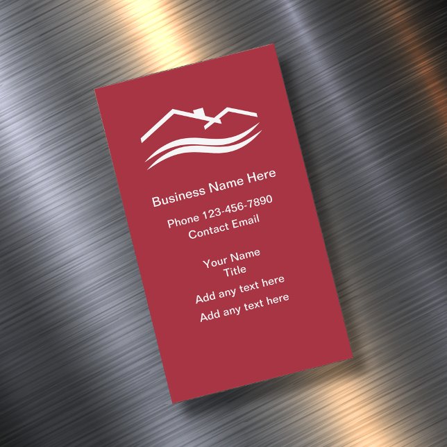 Services locaux simples Cartes de visite magnétiqu (Créateur téléchargé)