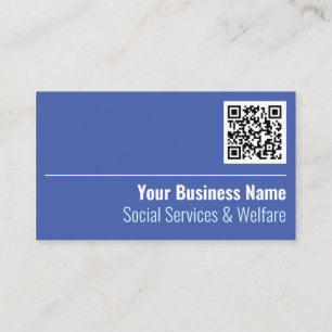 Services sociaux et bien-être QR Code Carte de vis