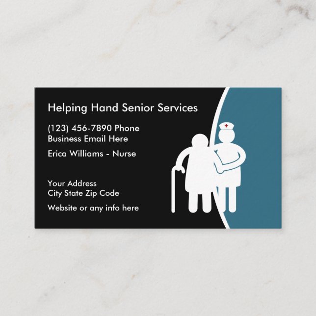 Services supérieurs modernes Cartes de visite Médi (Devant)