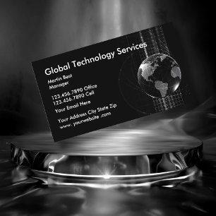 Services technologiques Cartes de visite modernes