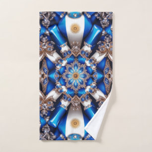 Serviette à main aux couleurs argentines