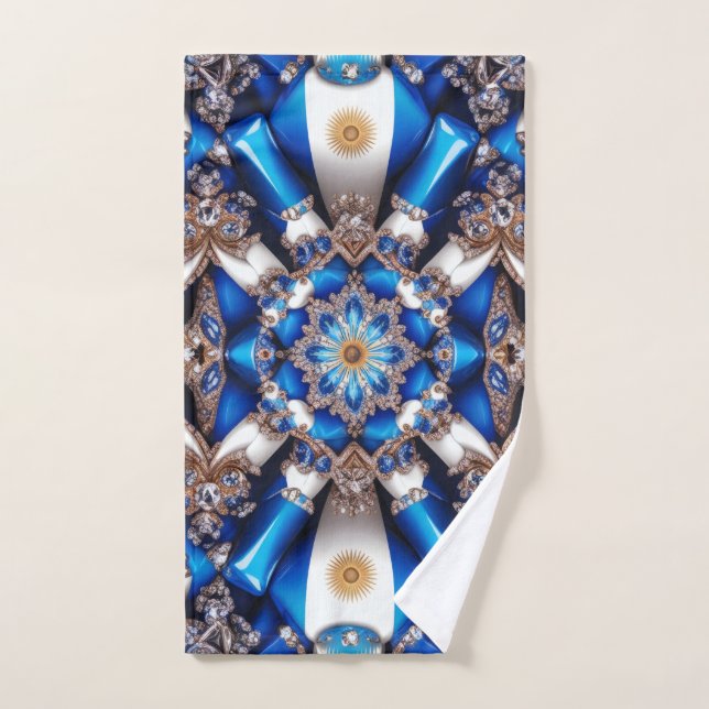 Serviette à main aux couleurs argentines (Serviette à main)