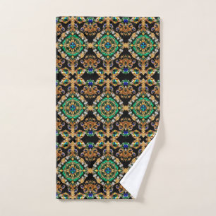 Serviette à main aux couleurs brésiliennes
