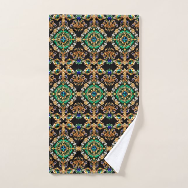Serviette à main aux couleurs brésiliennes (Serviette à main)
