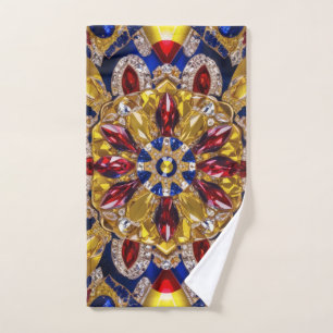 Serviette à main aux couleurs colombiennes