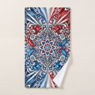 Serviette à main aux couleurs françaises