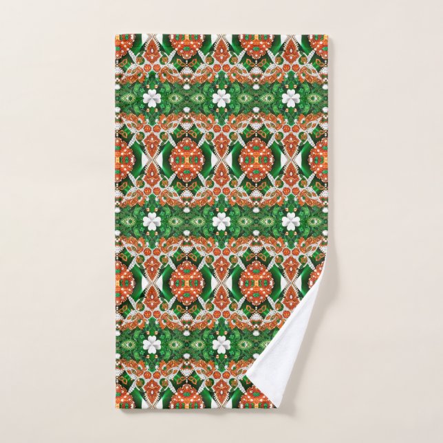 Serviette à main aux couleurs irlandaises (Serviette à main)