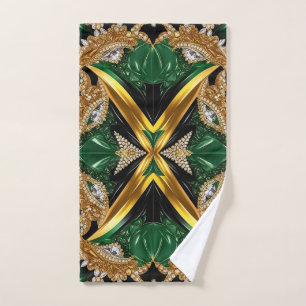 Serviette à main aux couleurs jamaïcaines