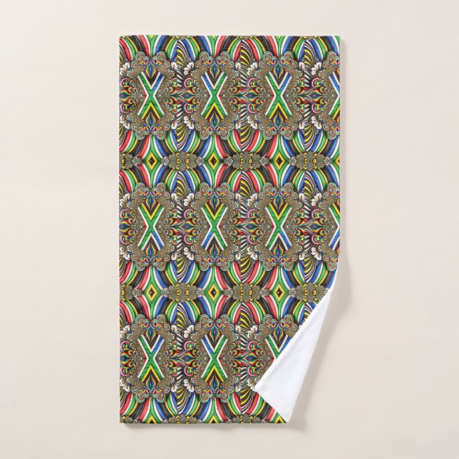 Serviette à main aux couleurs sud-africaines (Serviette à main)