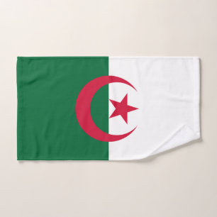 Serviette à main avec Drapeau d'Algérie