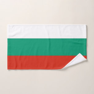 Serviette à main avec Drapeau de Bulgarie