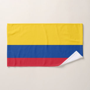 Serviette à main avec Drapeau de la Colombie