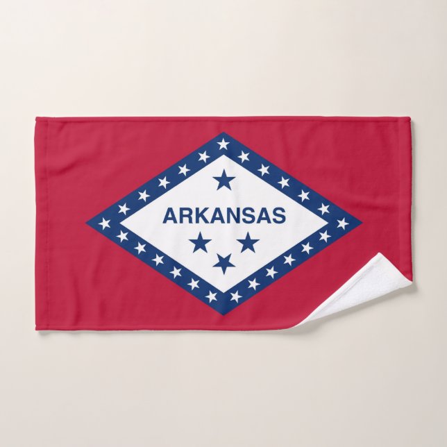 Serviette à main avec Drapeau de l'État de l'Arkan (Serviette à main)