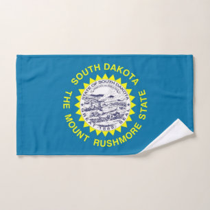 Serviette à main avec Drapeau de l'Etat du Dakota 
