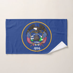 Serviette à main avec Drapeau de l'Etat d'Utah, US