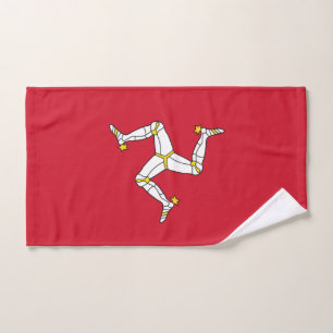 Serviette à main avec drapeau de l'île de Man, Roy