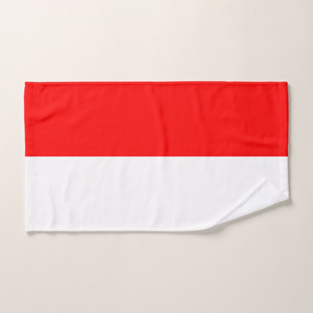 Serviette à main avec Drapeau de l'Indonésie (Serviette à main)