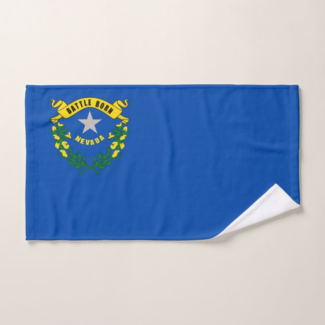 Serviette à main avec Drapeau de Nevada State, USA (Serviette à main)