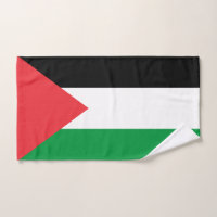 Serviette à main avec Drapeau de Palestine