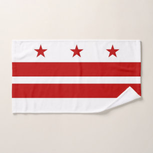 Serviette à main avec Drapeau de Washington DC, US