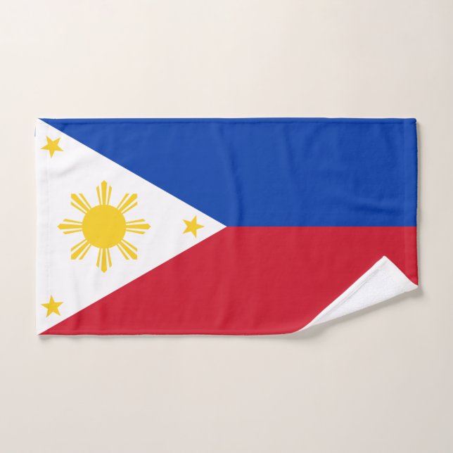 Serviette à main avec drapeau des Philippines (Serviette à main)