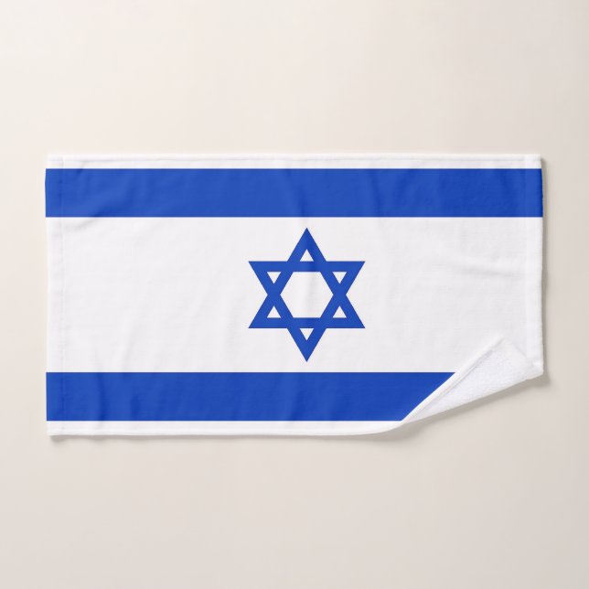 Serviette à main avec Drapeau d'Israël (Serviette à main)