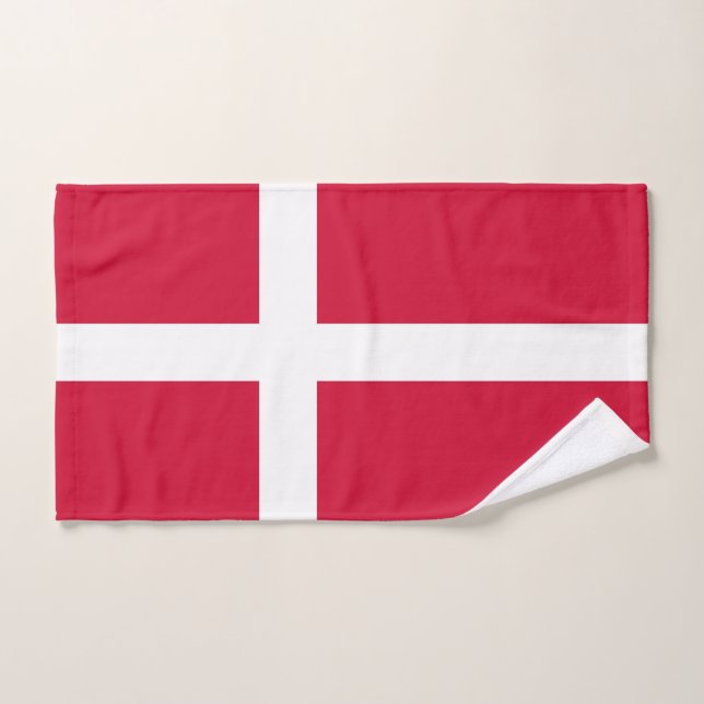 Serviette à main avec Drapeau du Danemark (Serviette à main)