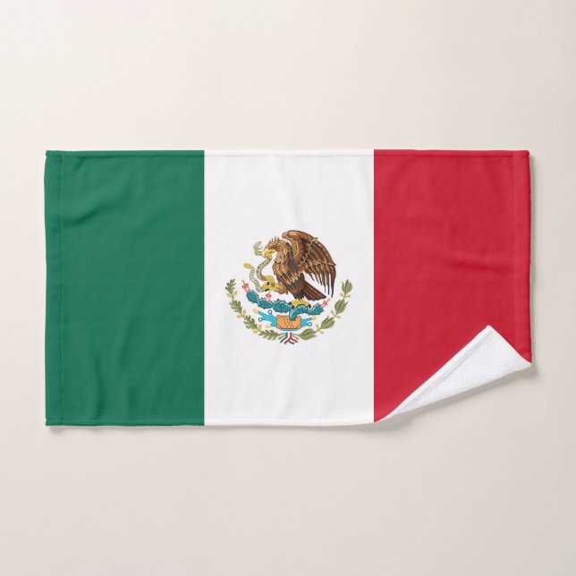 Serviette à main avec Drapeau du Mexique (Serviette à main)