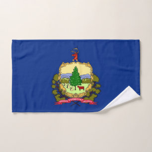 Serviette à main avec Drapeau du Vermont State, US